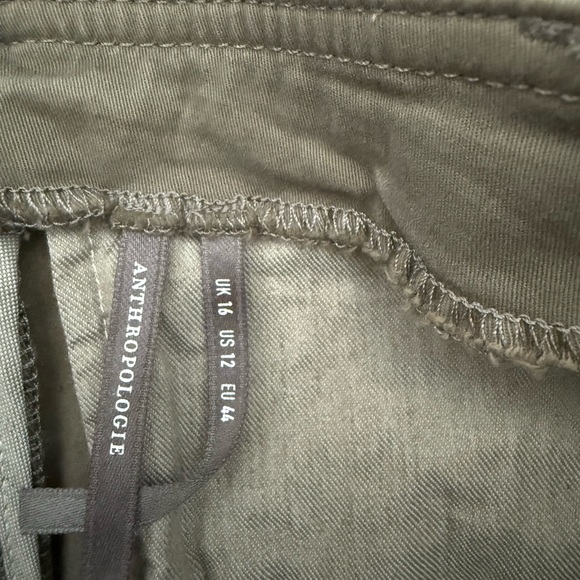Anthropologie Washed Utility Shorts in Olive - Picture 3 of 7